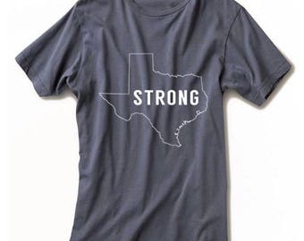 Texas Strong Disaster Relief Shirt / BLOCK version / Texas Strong Shirt / Texas Shirt / Hurricane Relief Fundraising Shirt