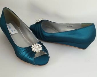 Wedding Shoes Custom Dyed and Designed Bridal Shoes by ABiddaBling