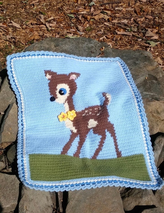 Baby deer blanket