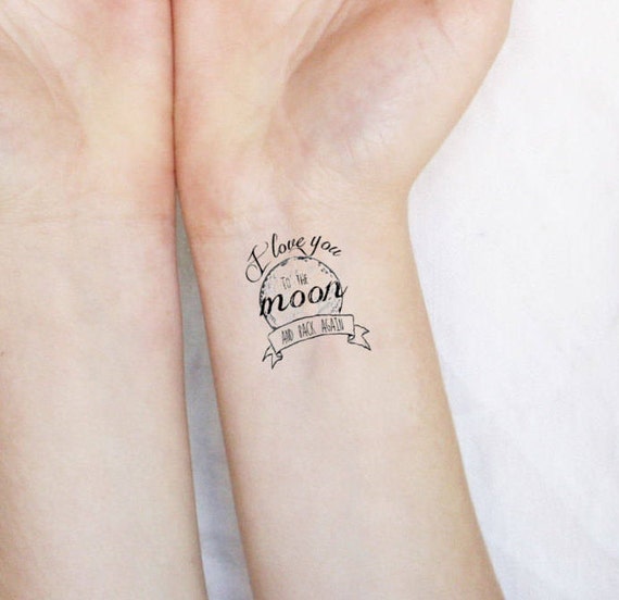 Love You To The Moon And Back Tattoo Images