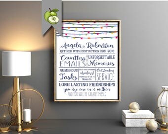 boss Retirement gift, Leaving gift, retirement card, printable, Boss week, National Boss Day, retired, gift for her, personalise gift