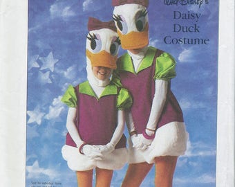80s Simplicity 7734 Adult's Daisy Duck Costume Sewing Pattern UNCUT