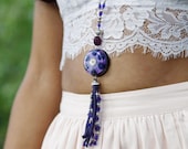 Orgone Necklace - 'Spirit Jewels' - Lapis Lazuli - Crystal Healing Boho Festival Gypsy Jewellery - Medium