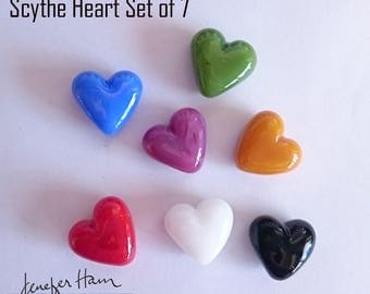 HEART & HEALTH! Glass Marker / Pawn / Token for Board Games made Jenefer Ham