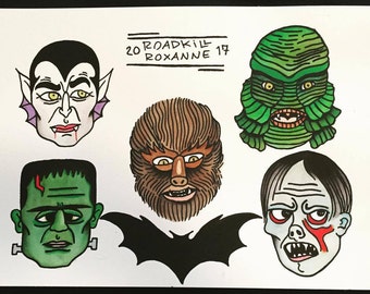 Classic Monsters // Flash Painting
