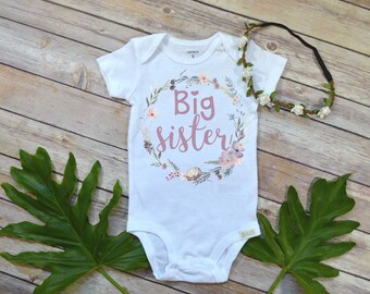 Promoted to Big Sister, Big Sister Shirt, Big Sister Gift, Pregnancy Reveal, Baby Announcement, Big Sister Reveal, Going to be a Big Sister