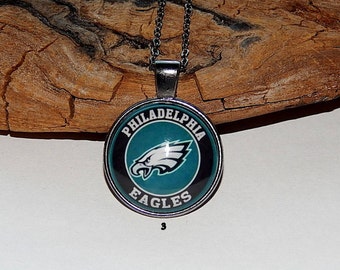 Philadelphia Eagles football logo Necklace Pendant jewelry keycain, Men's jewelry, Philadelphia Eagles Fan Art simbol patch, NFL football