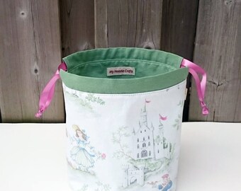 Nursery Rhyme Fabric Drawstring Bag. Nursery Drawstring Bag. Baby Gift