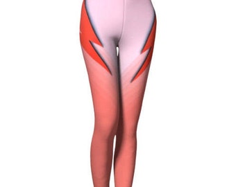 The Bowie Leggings - David Bowie, Yoga Leggings, Aladdin Sane, 80's Leggings, Ziggy Stardust, David Bowie Costume, Halloween Costume