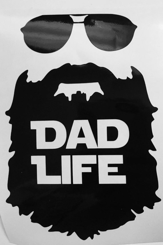 Download Dad Life Beard Decal
