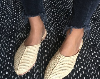 Raffia shoes | Etsy