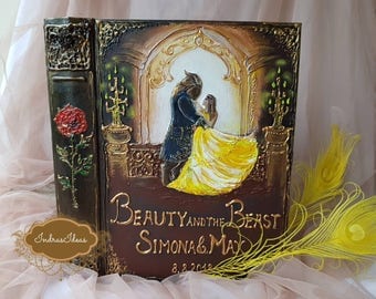 Beauty and The Beast Wedding Guest Book, Fairy tale Wedding, Disney wedding, Once Upon a Time wedding guest book, beauty and the beast party