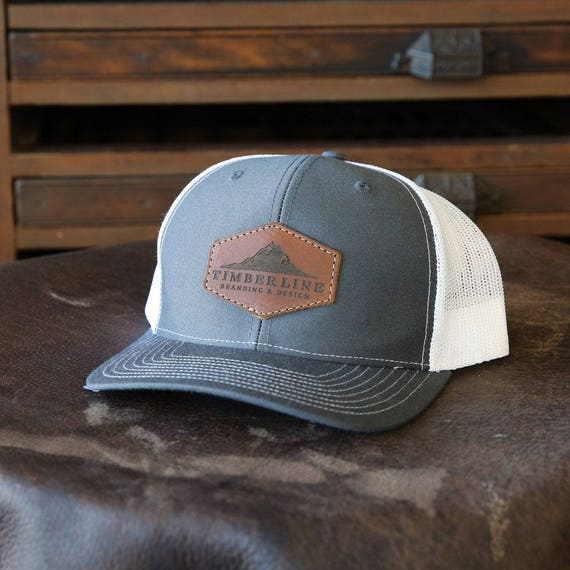 2 Dozen 24 Custom Logo Leather Patch Trucker Style Hat
