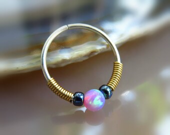 Nose Ring Hoop nose piercing