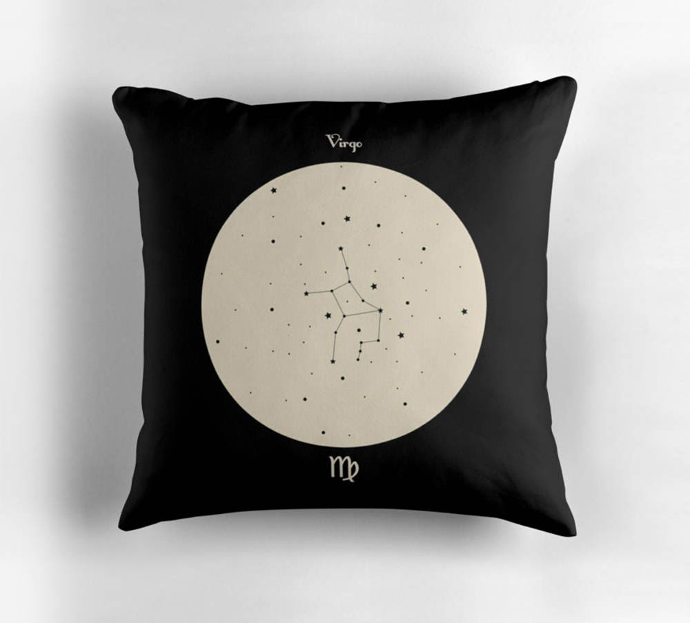 VIRGO Astrological Constellation Throw Pillow Minimalist