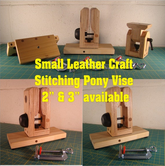 Small Leather craft Stitching Pony Vise with optional swivel