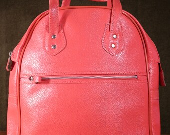 70's Vinyl Carryall Overnight Bag