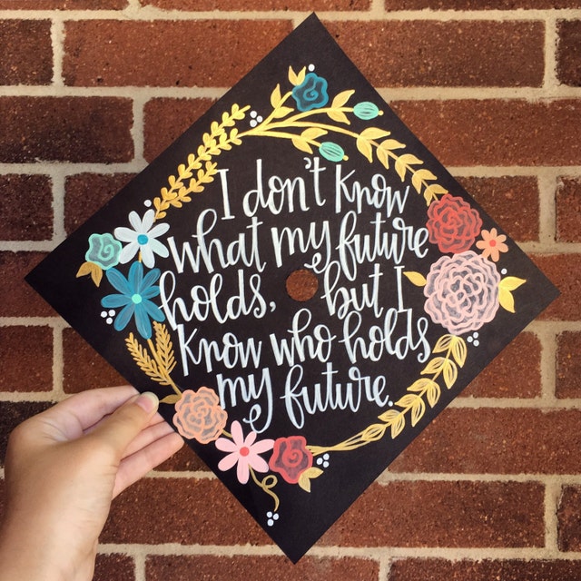 Hand painted custom signs canvases grad caps by KuskisCalligraphy