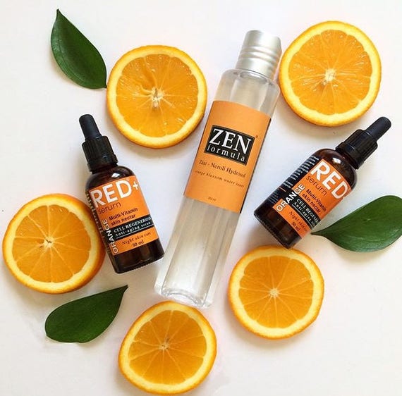 SALE Neroli Hydrosol facial toner / Orange Blossom / Organic Floral Water / 100% Natural Hydrolat skin toner for dry and sensitive skin