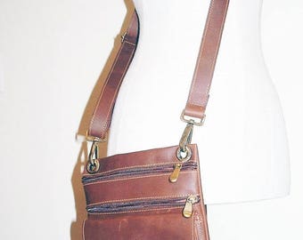 ON SALE NOW Small Genuine Leather Crossbody Bag, Women's Small Leather Bag, Men Leather Handbag Satchel, handmade purse, Unisex waxed leathe