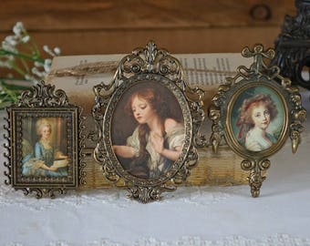 Vintage Victorian Frames - Three ornate frames - Made in Italy