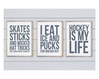 Hockey Print, Hockey Art, Printable Art, Hockey Wall Art, Hockey Decor, Hockey Wall Art Set, Funny Hockey Prints, Hockey Gifts, Hockey Mom
