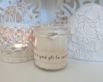 Little Sister (pink special gift) Scented Soy Candle Gift