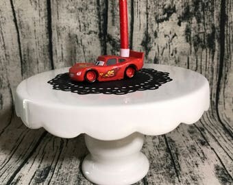 Lightning McQueen Birthday Candle Holder