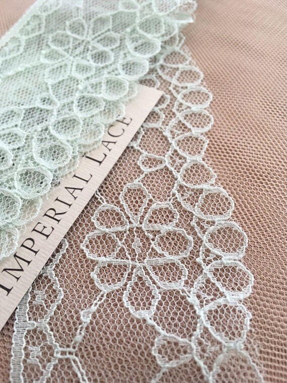 Mint Green lace trim green Lace fabric French Lace trim