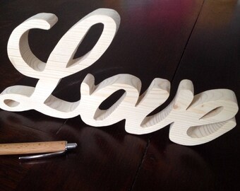 Chipboard 40 cm perfect personalized decoration, wedding table