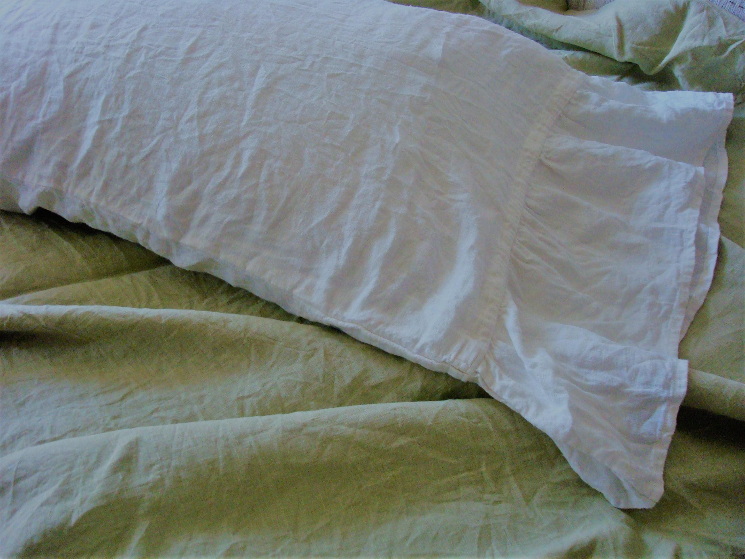 White ruffled pillow case pillow shams frilled pillowcases