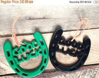 ON SALE Lucky Horseshoe Gift - Going Away Gift - Gifts Under 15 - Good Luck Charm - Lucky Charm - Retirement Gifts - Good Luck Gift - Horses