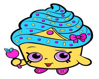 Cupcake Queen Svg, Shopkins Svg, Svg Cutting File, Svg Cut File, Svg For Silhouette, Svg For Circut, Svg Clipart, Svg Shopkins Clipart