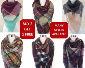 Blanket Scarf, Plaid blanket scarf, Tartan plaid scarf, Zara blanket scarf, Tartan scarf, Oversized scarf, Oversized plaid scarf,