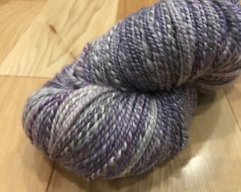 HANDSPUN (BFL/Silk) Where's My Won-Won? - Heavy Worsted Weight Yarn