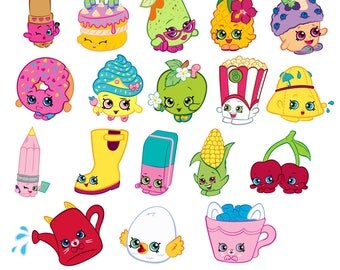 Shopkins svg, cheeky cherry svg, svg shopkins, apple blossom svg, cupcake queen svg, lippy lips svg,wishes svg,posh pear svg,pineapple crush