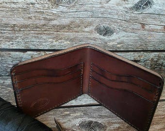 Small leather wallet,front pocket leather wallet,bifold leather wallet.Picolo portafoglio in pelle,portacarte in pelle,кошелек.
