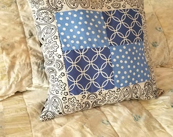 Bandanna Quilted Pillow