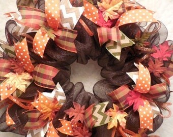 XMAS in JULY SALE-15%off Fall wreath, Wreath, fall Wreaths, Wreath, Fall Wreaths, Wreaths, Happy Halloween wreath, Halloween, Fall wreaths,