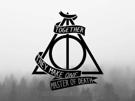 Items similar to Together They Make One Master Of Death Quote Vinyl