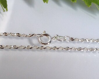 Sterling Silver Heavy Twist Nugget Neckchain (16''- 18''-20''). 460-160