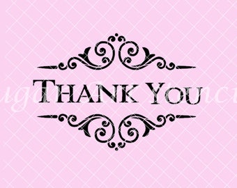 Thank You Stencil NB40001B