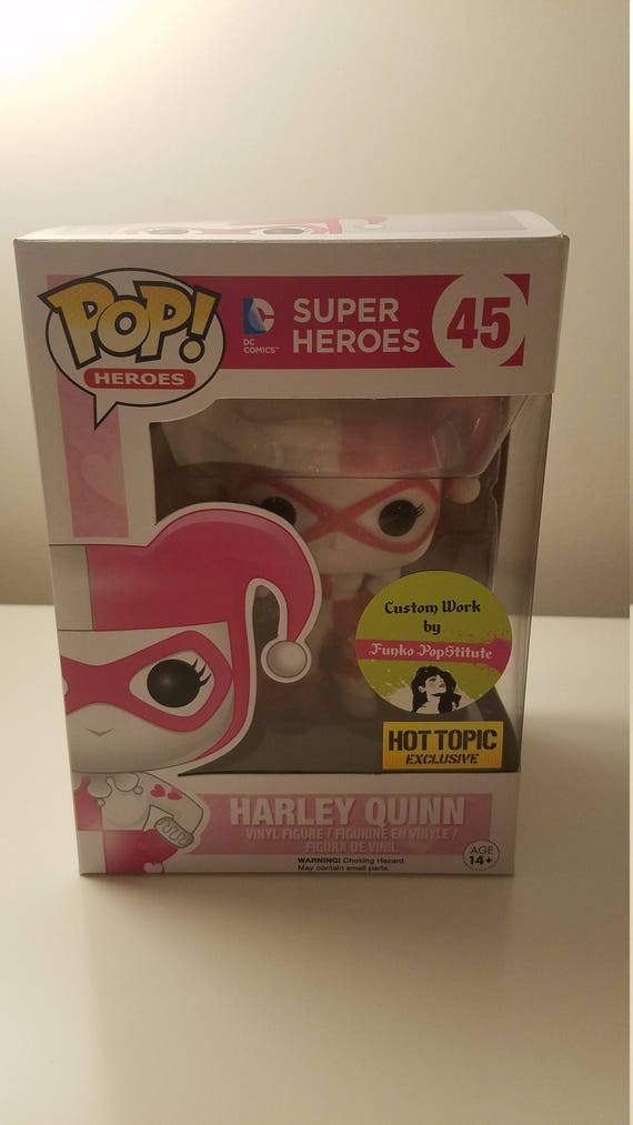 Custom Funko Pop Pink and White Harley Quinn