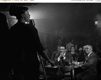 ON SALE Ella Fitzgerald, Duke Ellington & Benny Goodman, NYC, 1948 - Vintage - Photo - Photography - Jazz - Club - Print - New York City - A