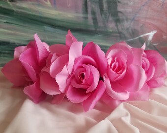 Rose Pink Floral Crown
