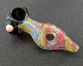 Glass Pipe Donut Twist Red Green Black Pink