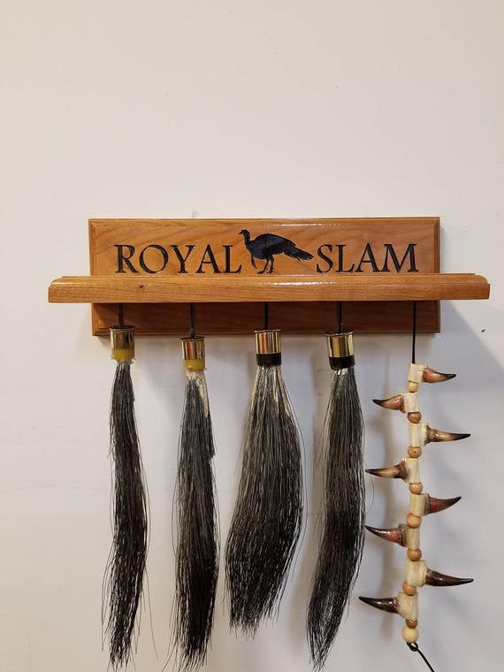 Wild Turkey Royal Slam Beard & Spur Display/Mount