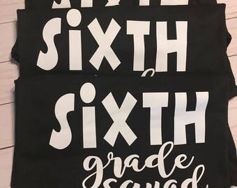 TEACHER SQUAD shirts