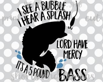 Fishing svg, fish svg , Boys svg - Bass fishing svg, fishing file for cricut- fishing, silhouette cut file, Digital Download, svg, png, eps