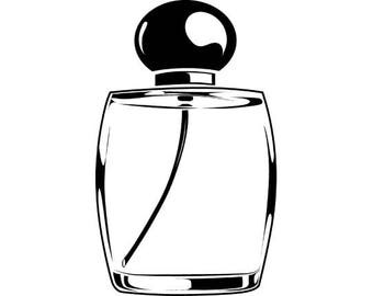 Perfume Bottle #1 Female Woman Spray Scent Cologne Smell .SVG .EPS .PNG Instant Digital Clipart Vector Cricut Cut Cutting Download Printable